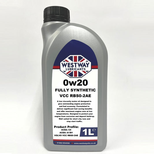 0W20 VCC RBS0-2AE Volvo Spec Synthetic Engine Oil 0w/20