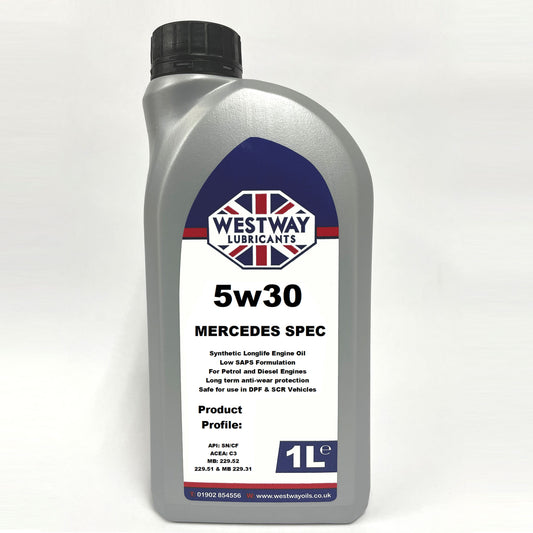 5w30 Fully Synthetic Mercedes Spec 229.51 C3 Low SAPS Engine Oil