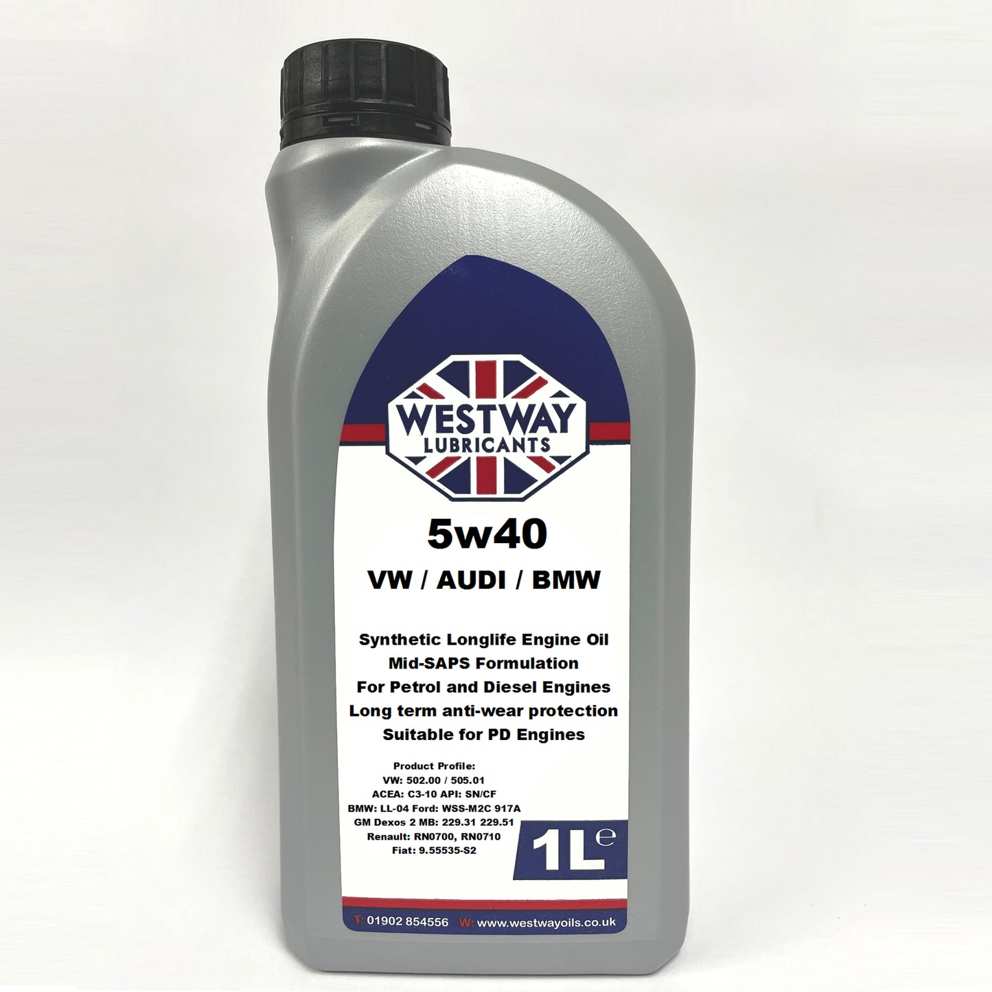 5w40 C3 Engine Oil Fully Synthetic - BMW VW SKODA AUDI RENAULT 505.01