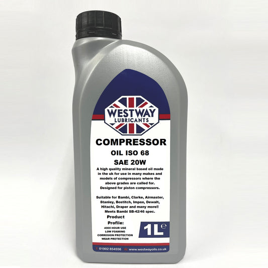 Compressor Oil ISO 68 - Mineral 4000 Hours