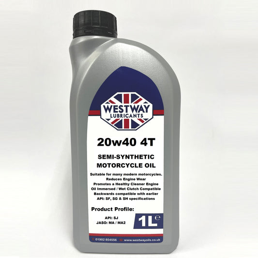 20w40 4T Semi-Synthetic Motorcycle Oil