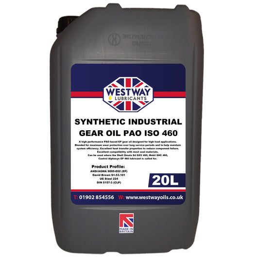 Synthetic Industrial Gear Oil 460 PAO