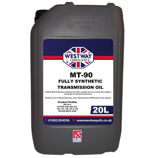 MT90 MT-90 5L Fully Synthetic Differential / Gear Oil 5 Litres GL-4