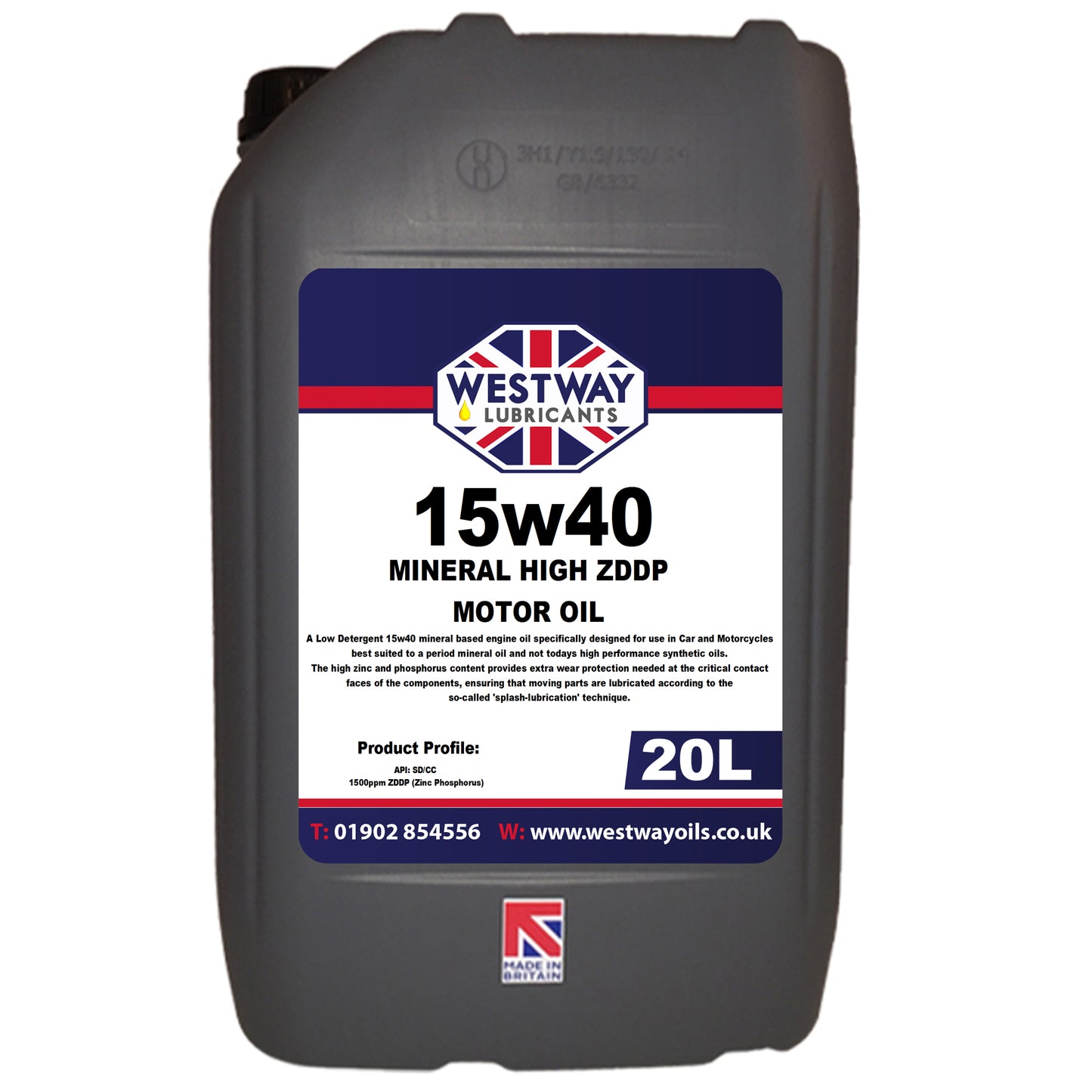 15w40 Mineral Classic Oil High Zinc / ZDDP