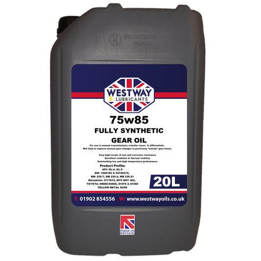 75w85 Synthetic Gear / Differential Oil