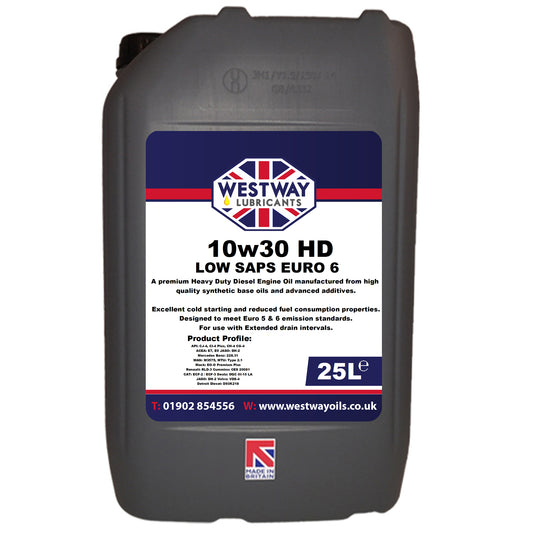 10W30 Synthetic Engine Oil UHPD Low SAPS for Diesel & Petrol Engines E7 E9 CK-4