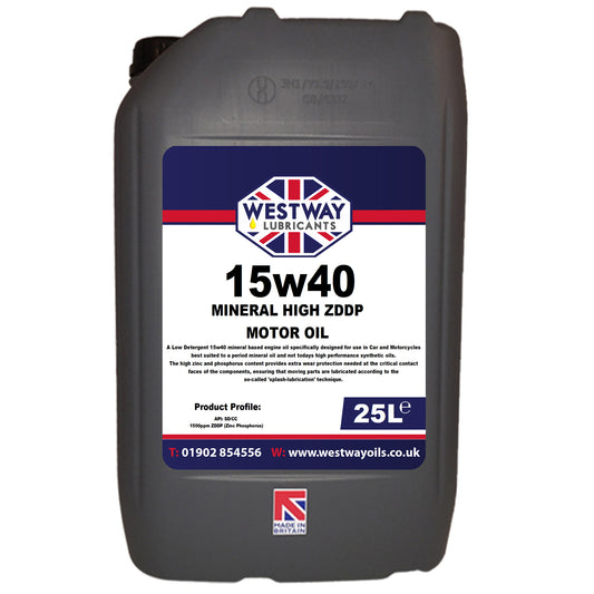15w40 Mineral Classic Oil High Zinc / ZDDP