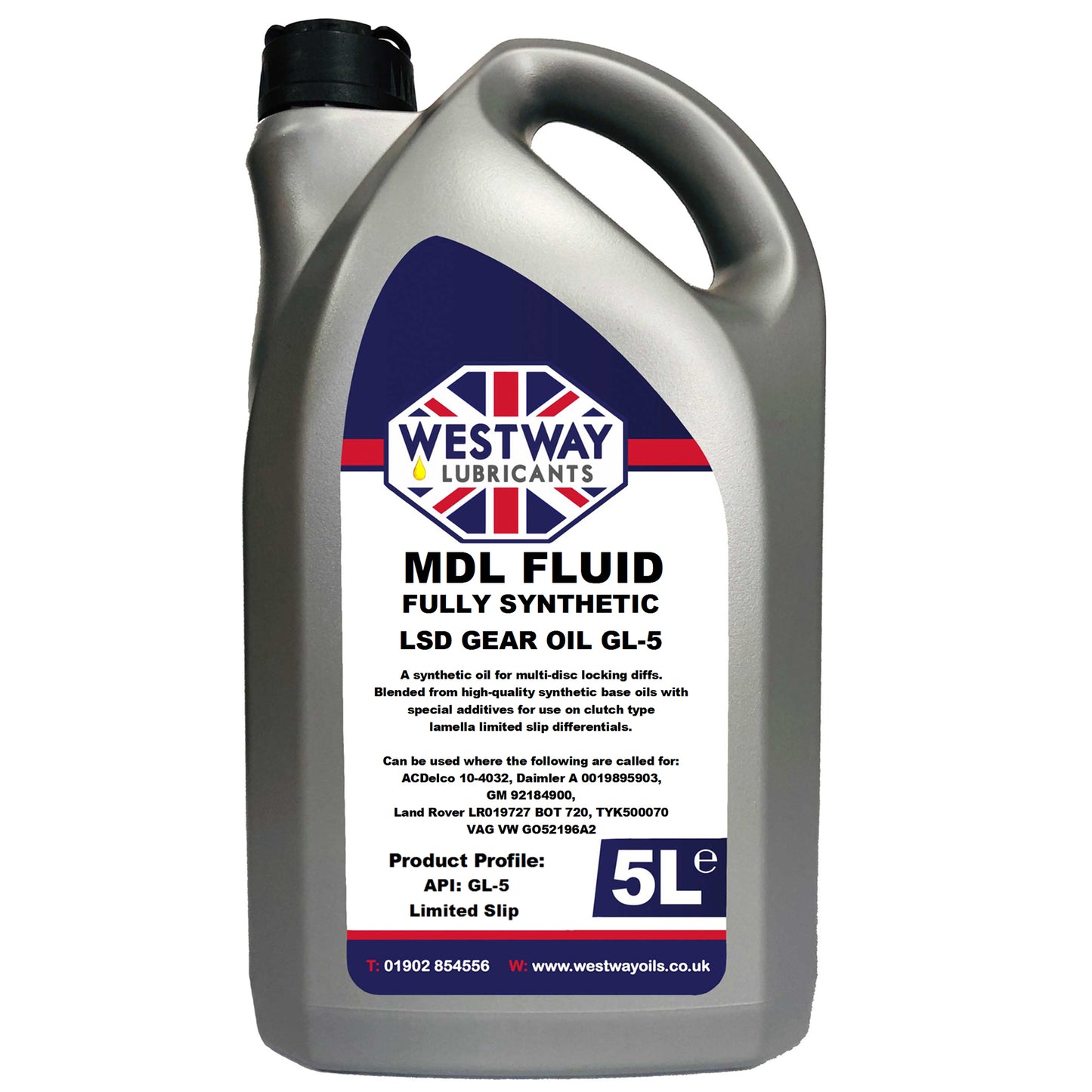 MDL Fluid 75w90 LSD Diff Oil Limited Slip LR019727 BOT 720