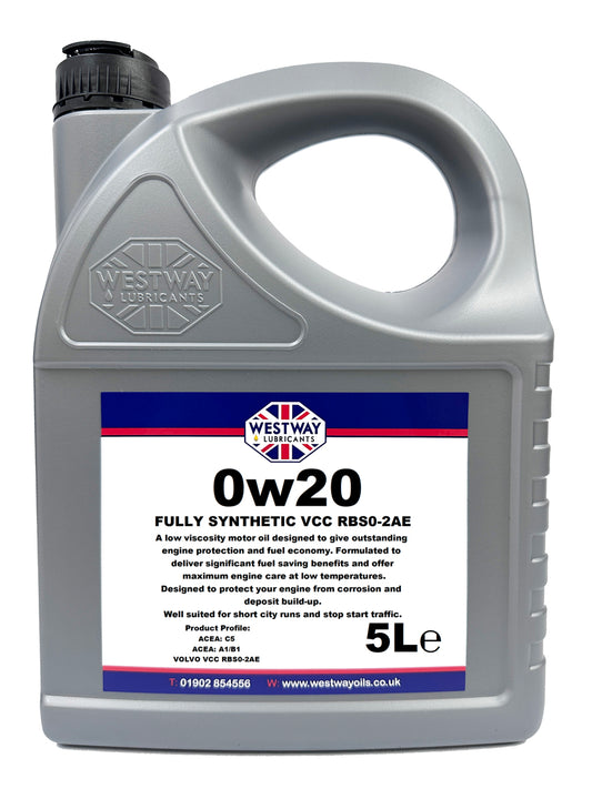 0W20 VCC RBS0-2AE Volvo Spec Synthetic Engine Oil 0w/20