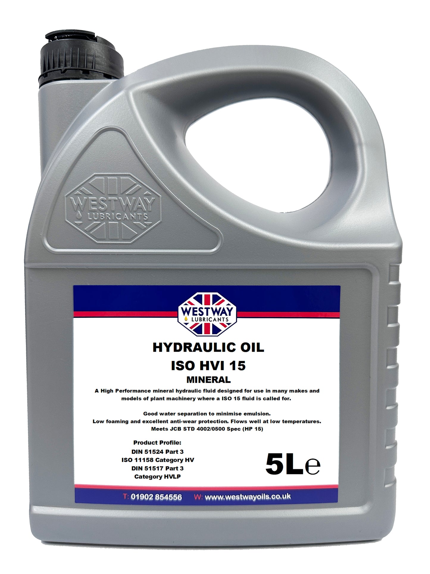 Hydraulic Oil ISO HVI 15 meets JCB 4002/0500