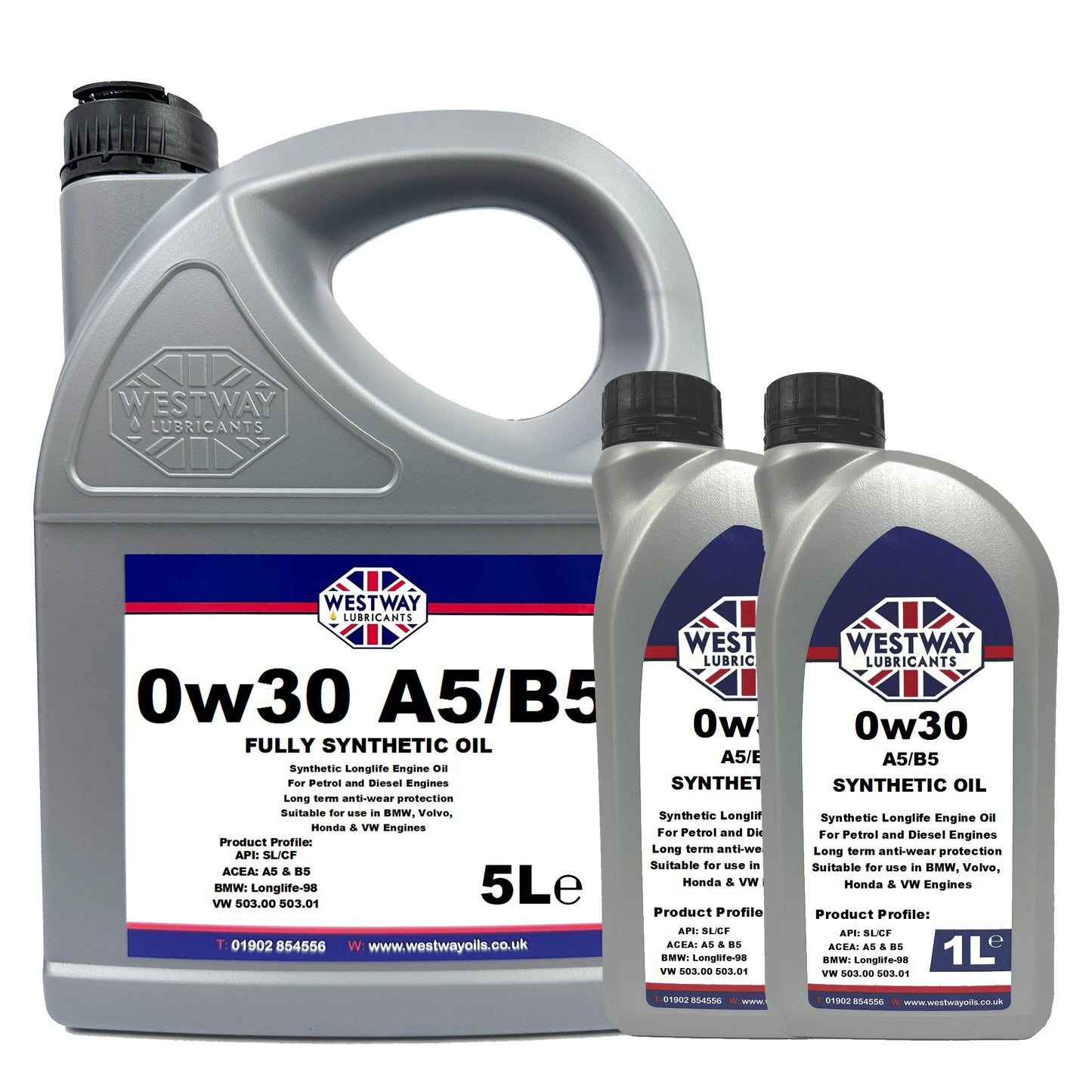 0W30 A5/B5 Fully Synthetic Engine Oil for Honda, Volvo & BMW