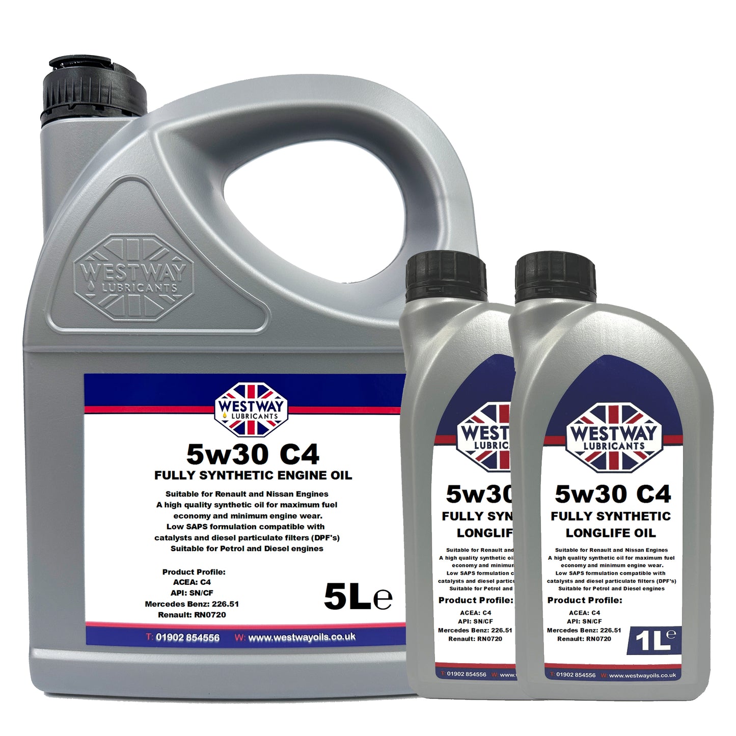 5w30 C4 Fully Synthetic Engine Oil Renault Nissan Spec