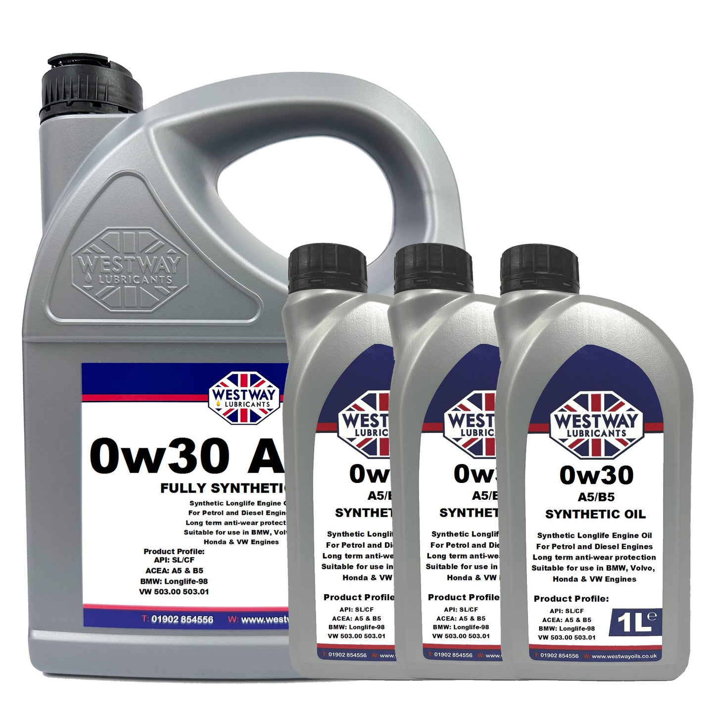 0W30 A5/B5 Fully Synthetic Engine Oil for Honda, Volvo & BMW
