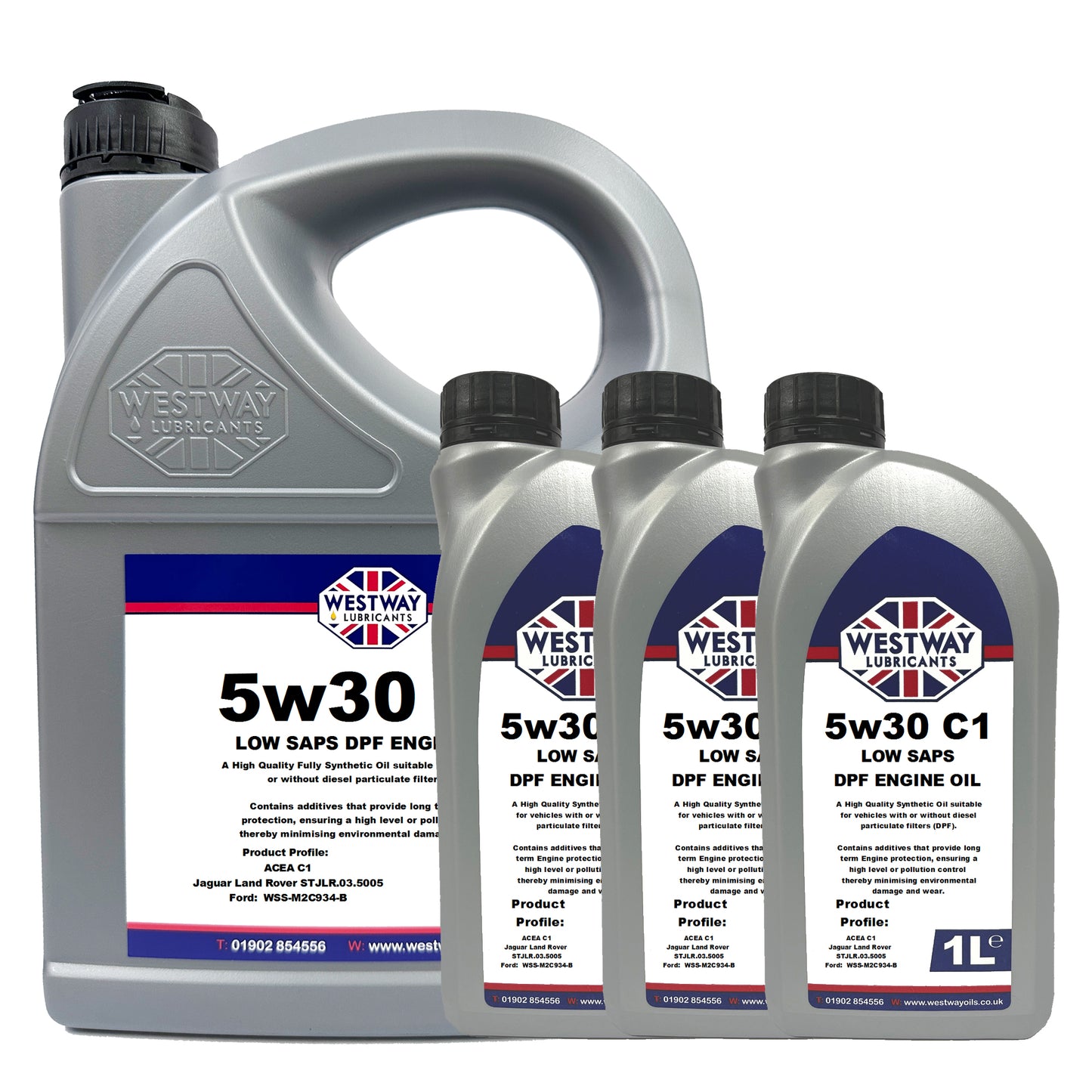 5w30 Fully Synthetic C1 WSS-M2C934-B STJLR.03.5005 Low SAPS Engine Oil