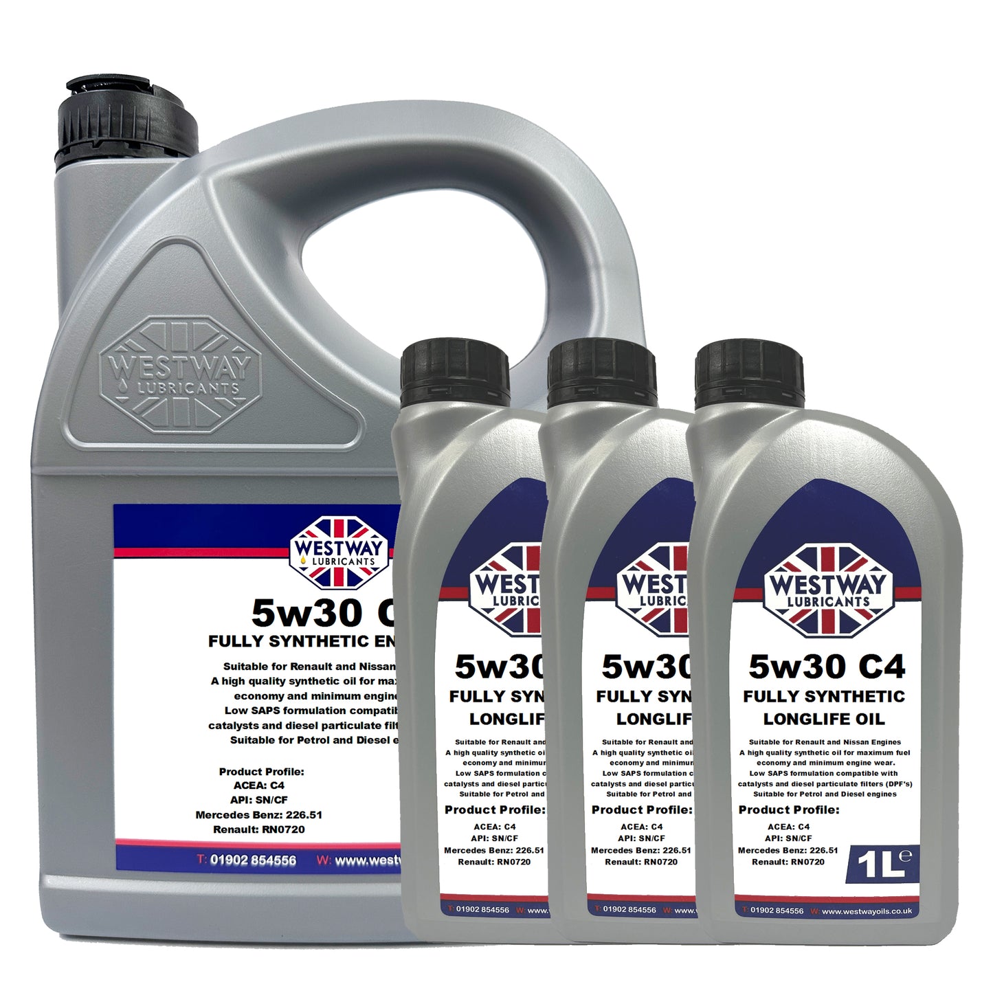 5w30 C4 Fully Synthetic Engine Oil Renault Nissan Spec