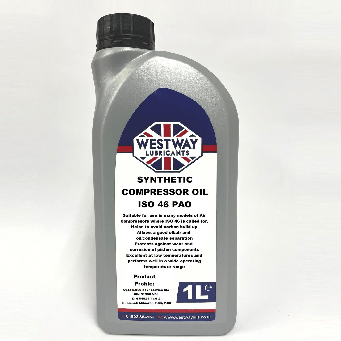 Synthetic Compressor Oil ISO 46 PAO 8000 Hour