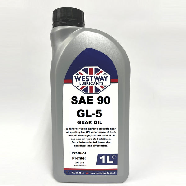 SAE 90 Hypoid Gear Oil GL-5 Mineral Oil – Westway Oils