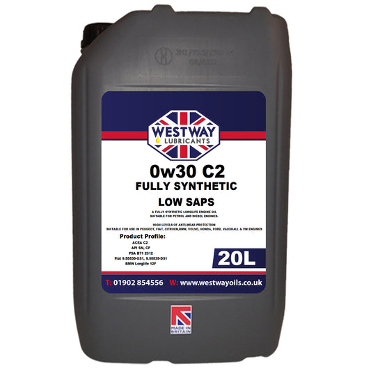 0W30 C2 Fully Synthetic Engine Oil 0w/30 for PSA B71 2312 Blue HDi