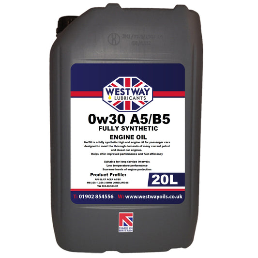 0W30 A5/B5 Fully Synthetic Engine Oil for Honda, Volvo & BMW