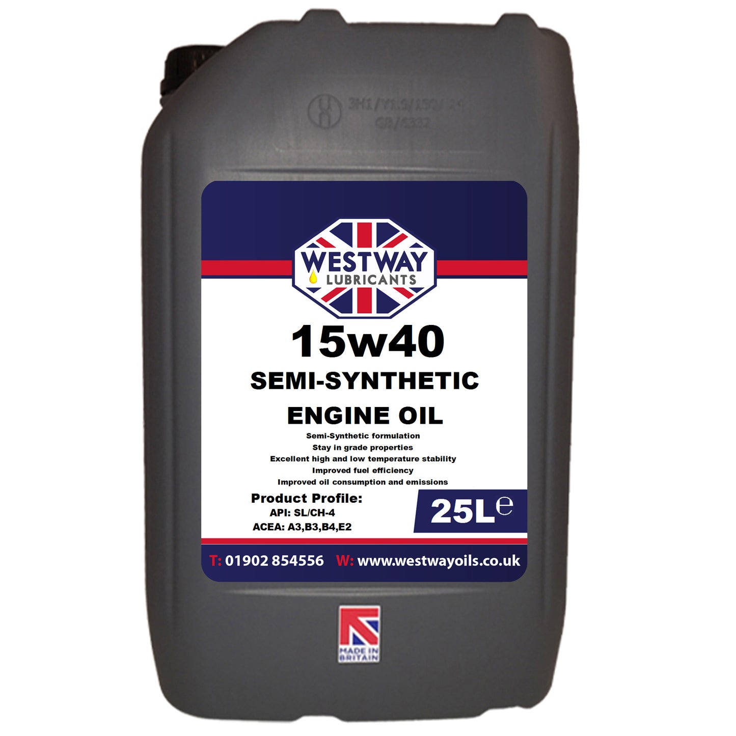 15w40 Semi-Synthetic Engine Oil Petrol / Diesel