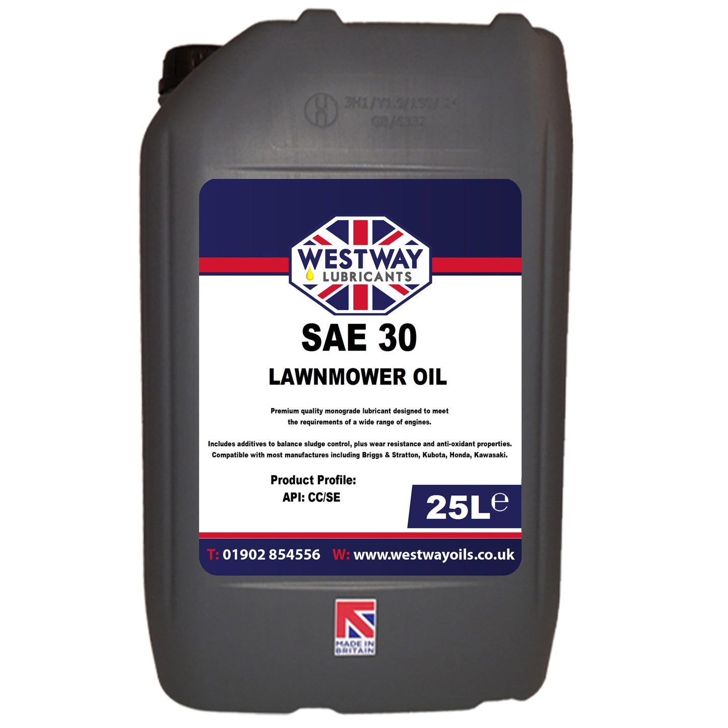 SAE 30 Lawnmower Oil Mineral Based