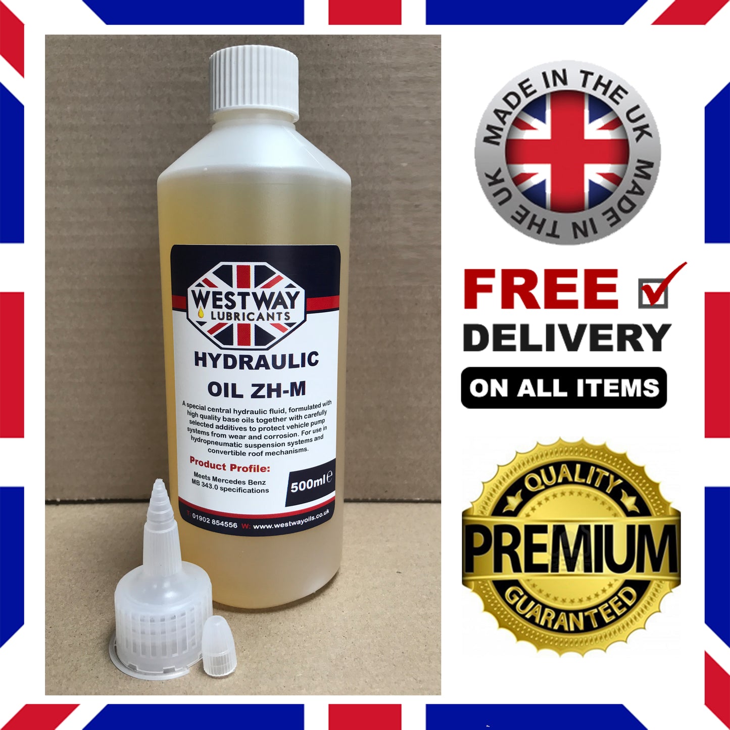Hydraulic Oil ZHM ZH-M Convertible Roof Oil MB 343.0