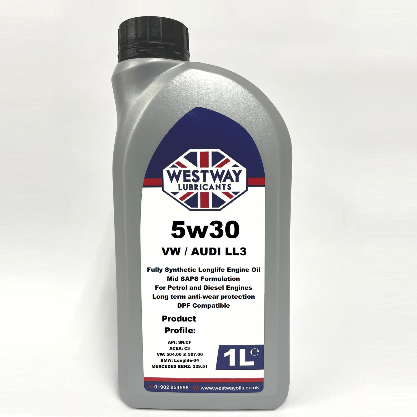 5w30 Fully Synthetic VW 504 / 507 C3 Mid SAPS Engine Oil