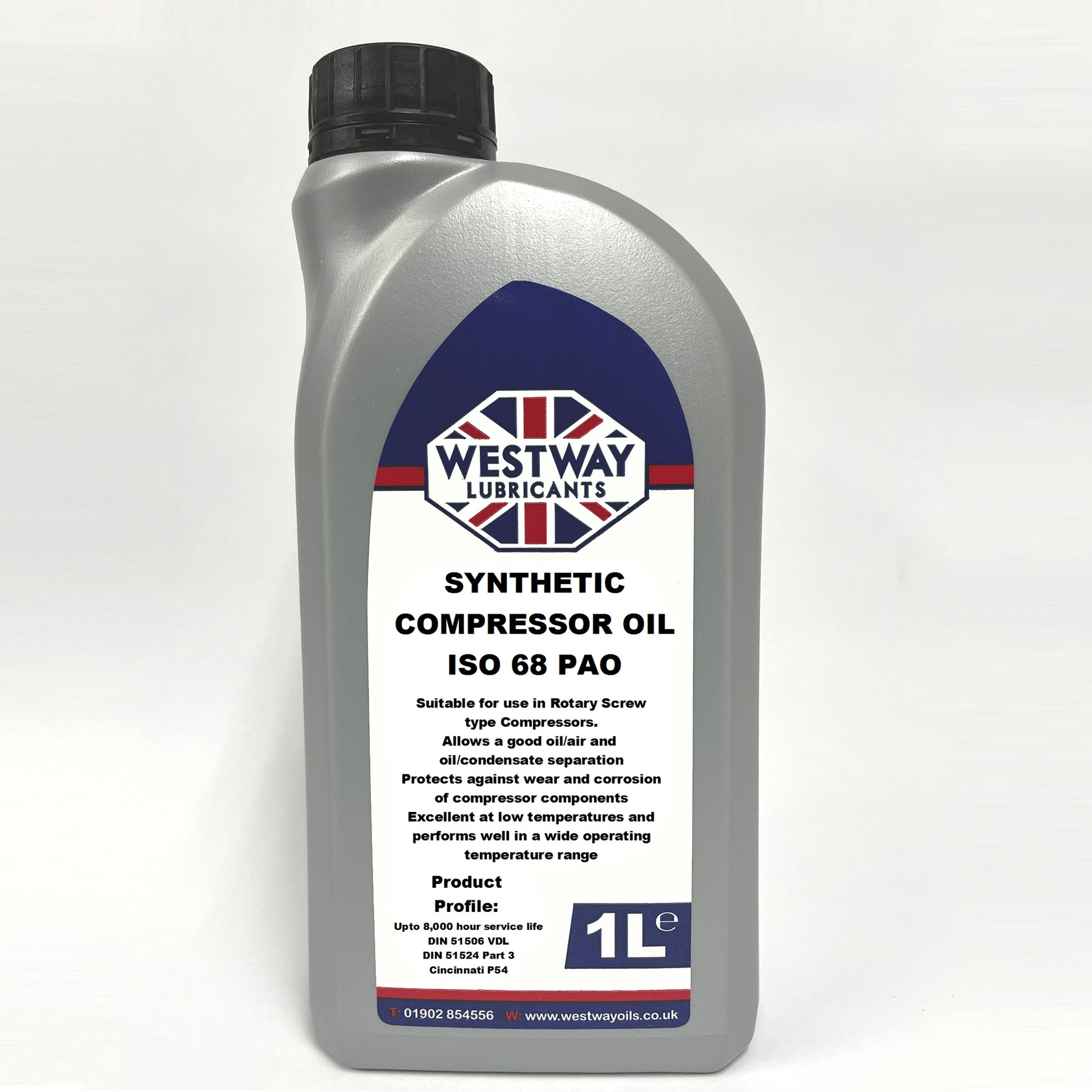 Synthetic Compressor Oil ISO 68 PAO 8000 Hour – Westway Oils