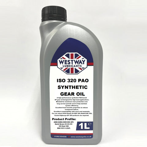 Synthetic Industrial Gear Oil 320 PAO