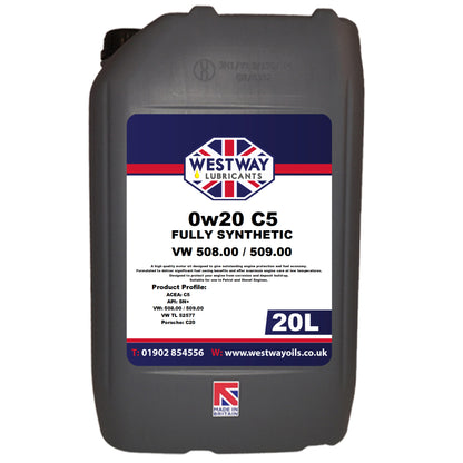 0W20 C5 VW 508.00 / 509.00 Spec Synthetic Longlife Engine Oil 0w/20