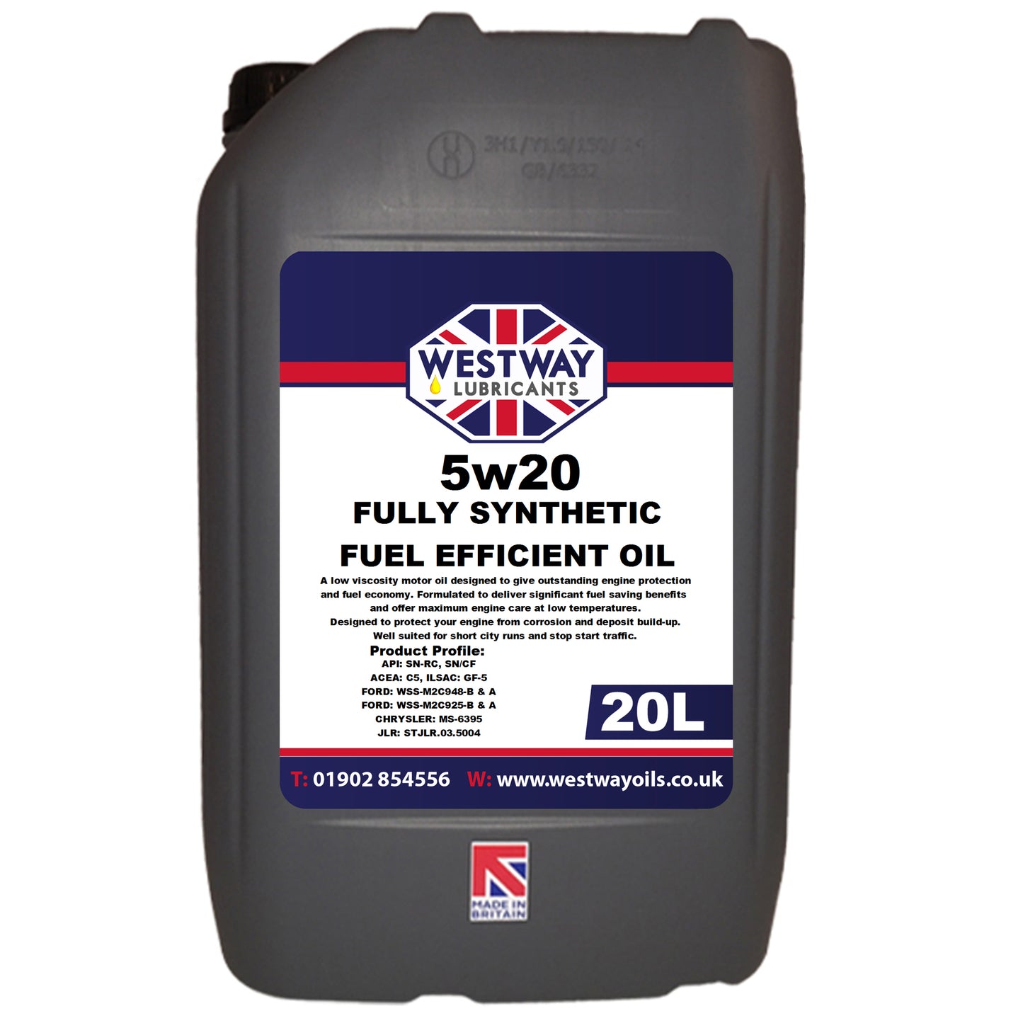 5W20 EcoBoost Synthetic Engine Oil Meets Ford WSS-M2C948-B Specification