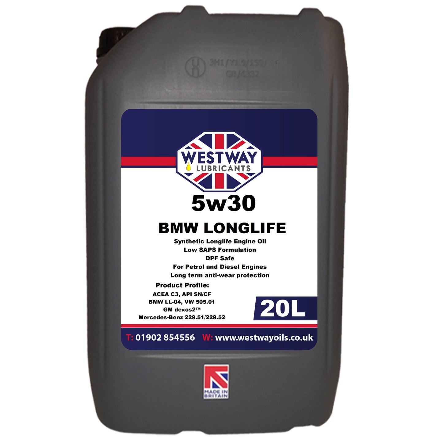 5w30 Fully Synthetic BMW LL-04 C3 Low SAPS Engine Oil