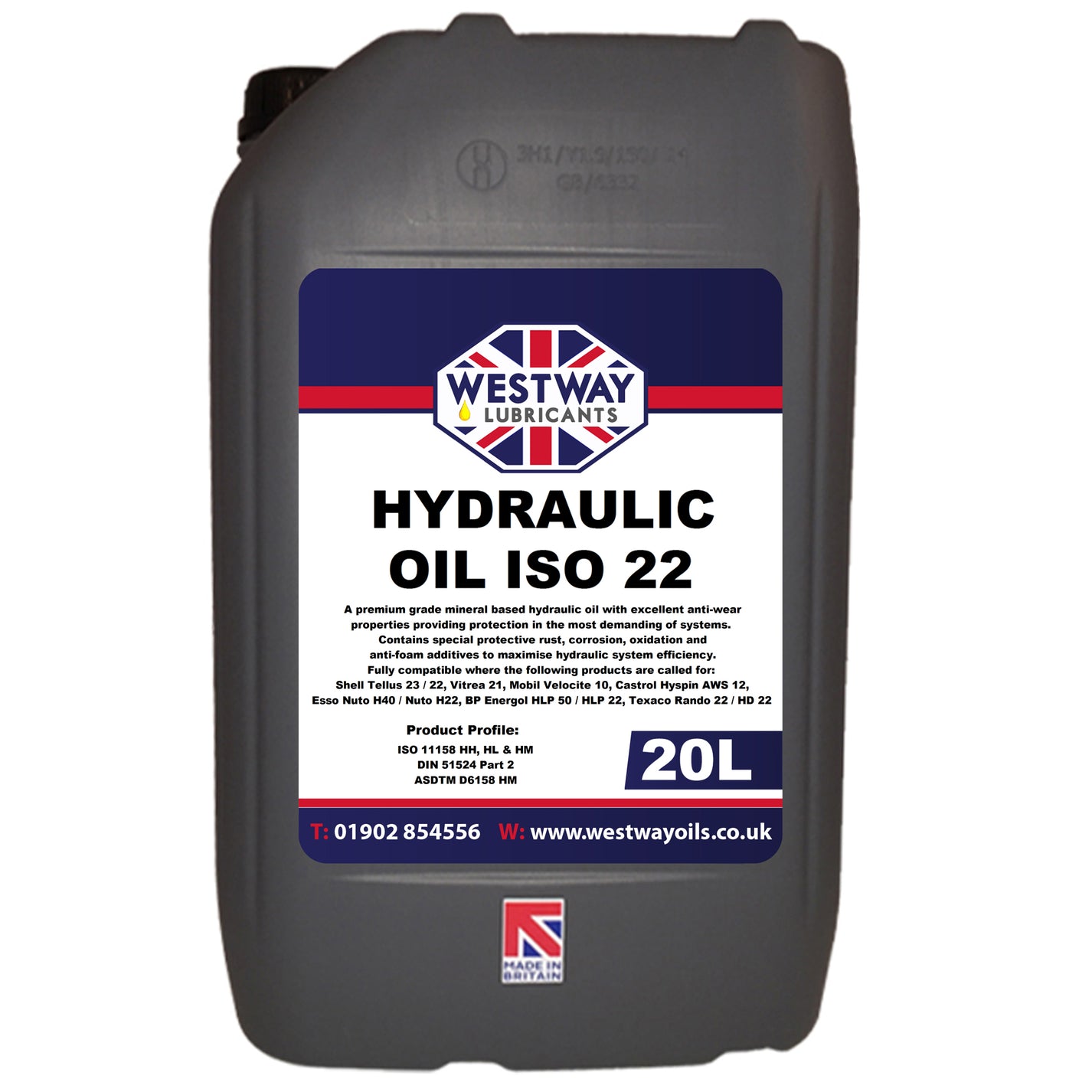 Hydraulic Oil ISO 22 Westway Oils