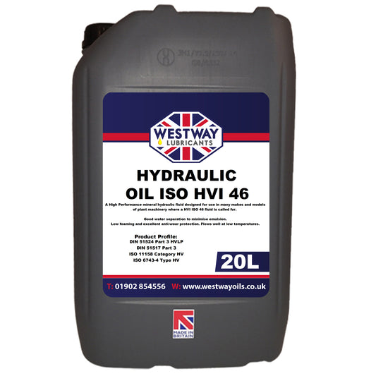Hydraulic Oil ISO HVI 46 High Viscosity Index Mineral Oil