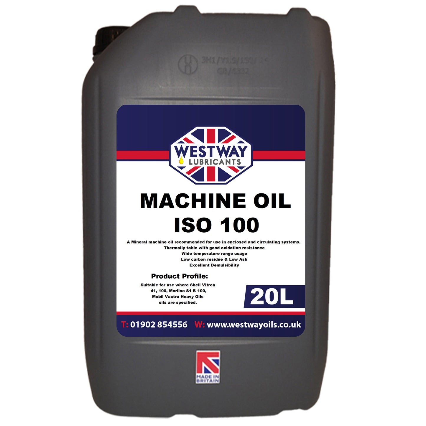 Machine Oil ISO 100 Vitrea 41 100 Vactra Heavy