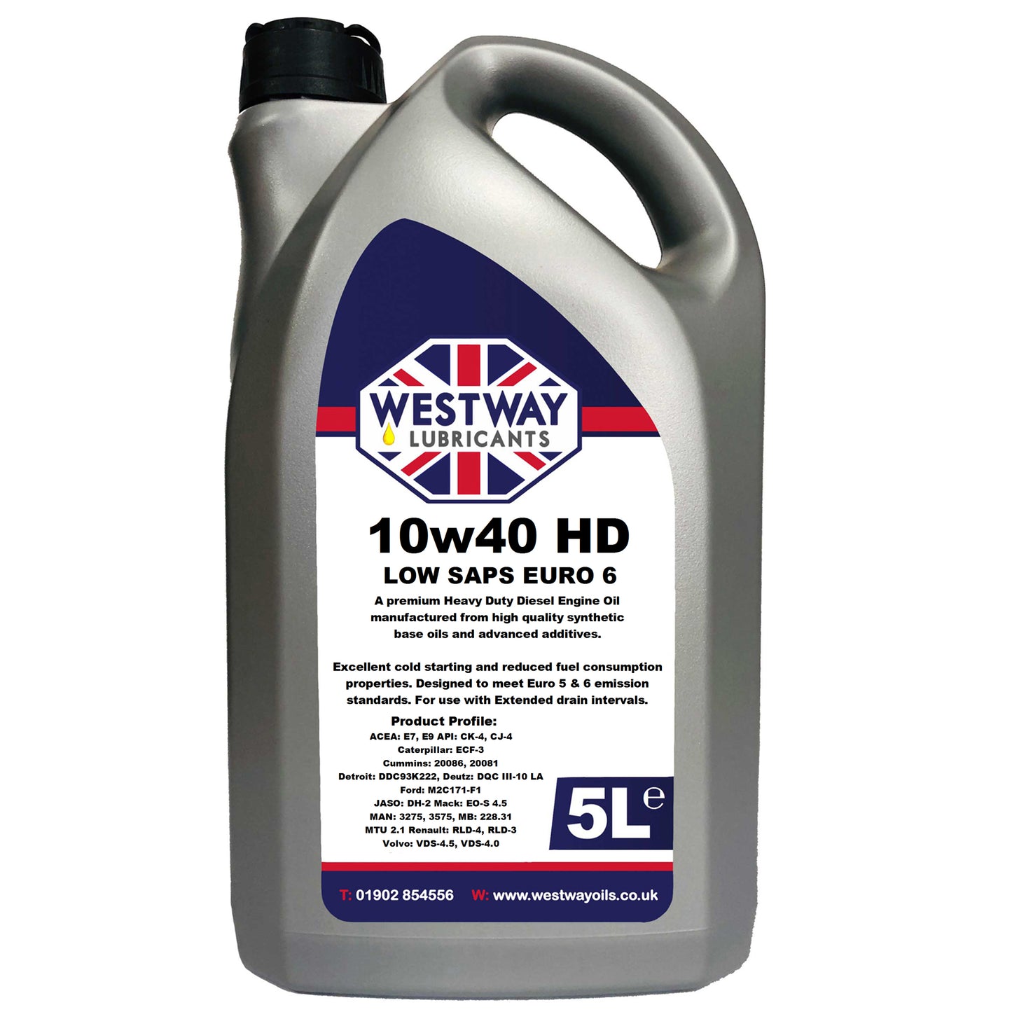10W40 Synthetic Engine Oil UHPD Low SAPS for Diesel E7 E9