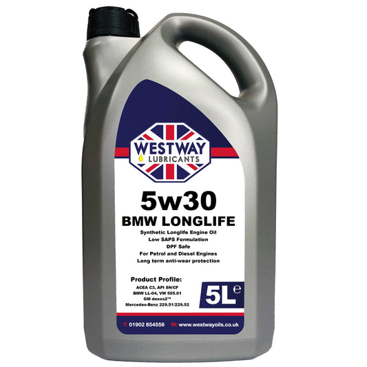 5w30 Fully Synthetic BMW LL-04 C3 Low SAPS Engine Oil