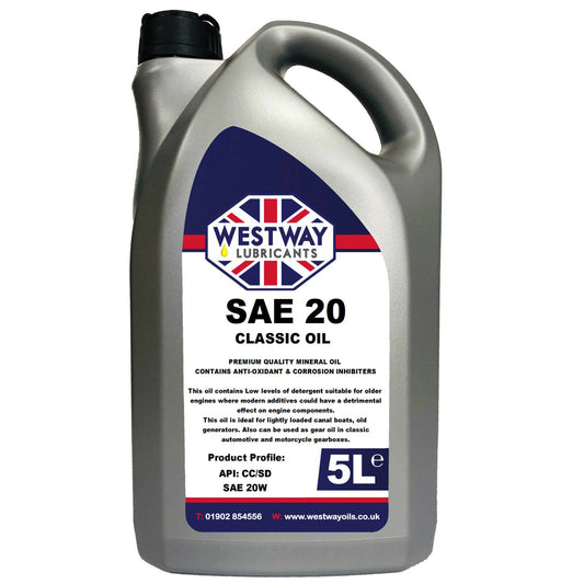 SAE 20 Mineral Classic Motor Oil Low Detergent API CC/SD