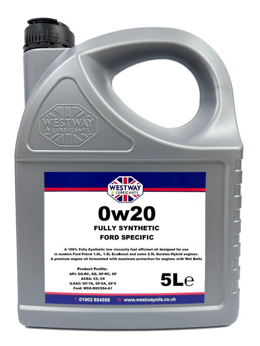 0W20 Ford Spec Fully Synthetic Engine Oil WSS-M2C954-A1
