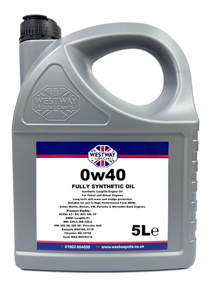0W40 Fully Synthetic Engine Oil 0w/40 for Porsche, Bentley, Ford