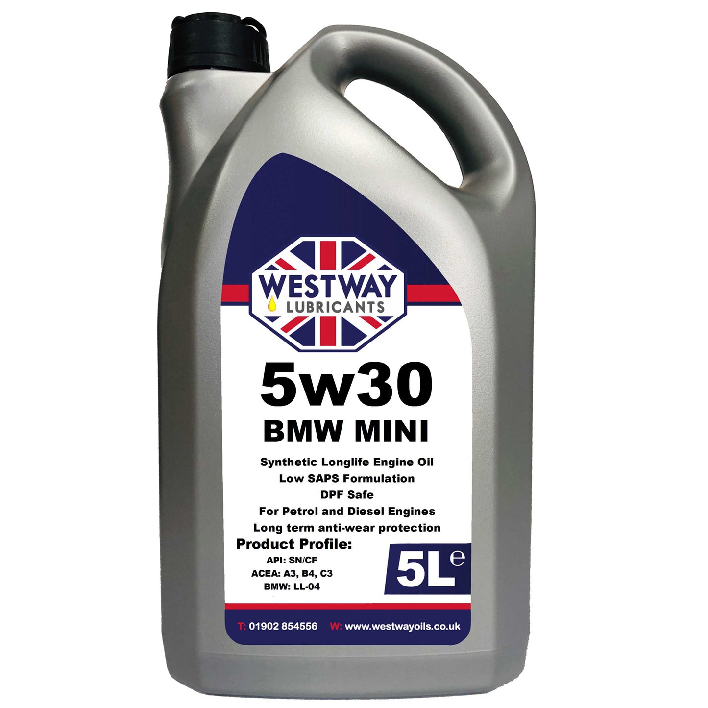 BMW Mini 5W30 Synthetic Engine Oil LL-04 - British Made - DPF Safe