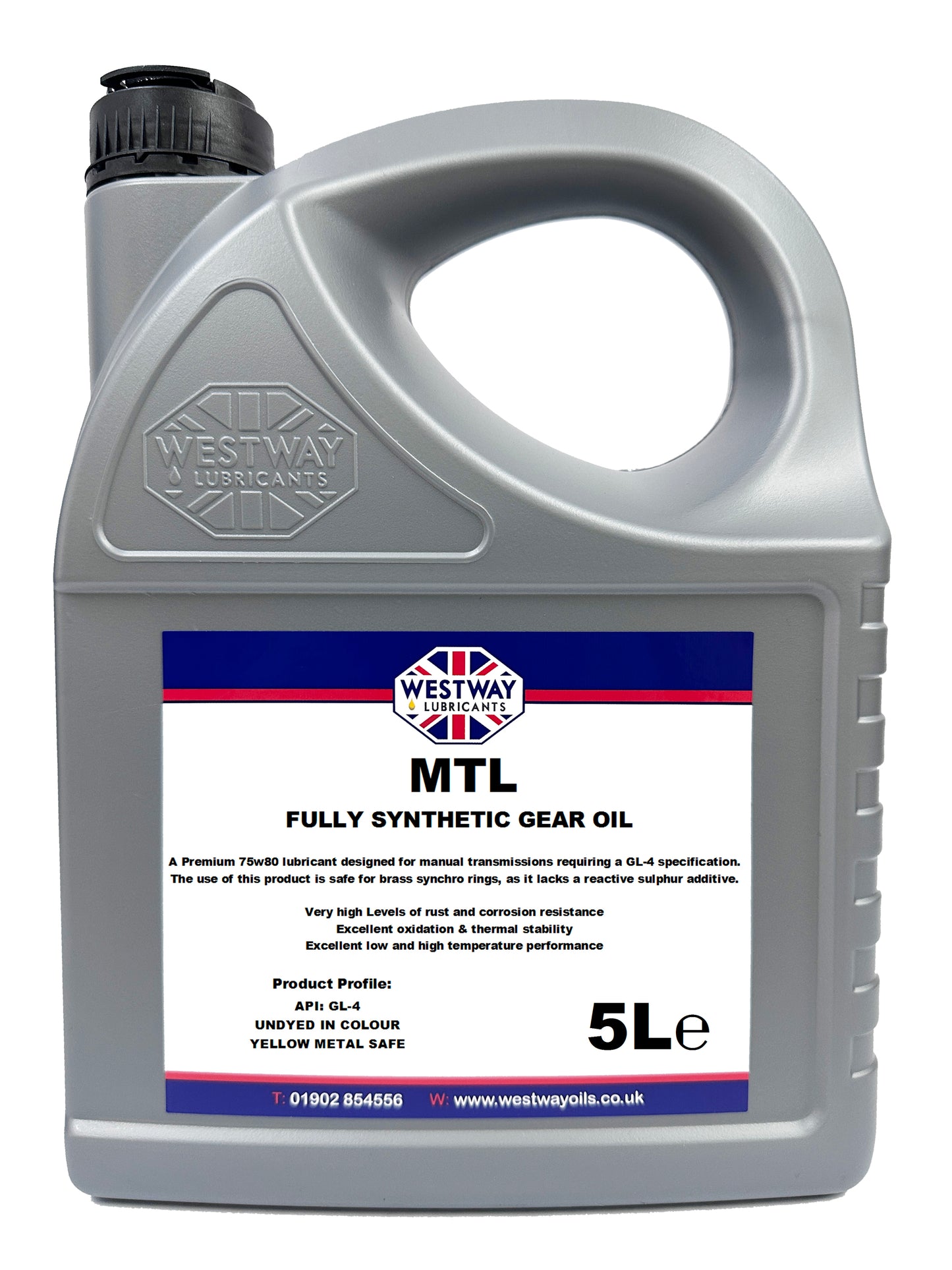 MTL Gear Oil 75w80 Yellow Metal Safe
