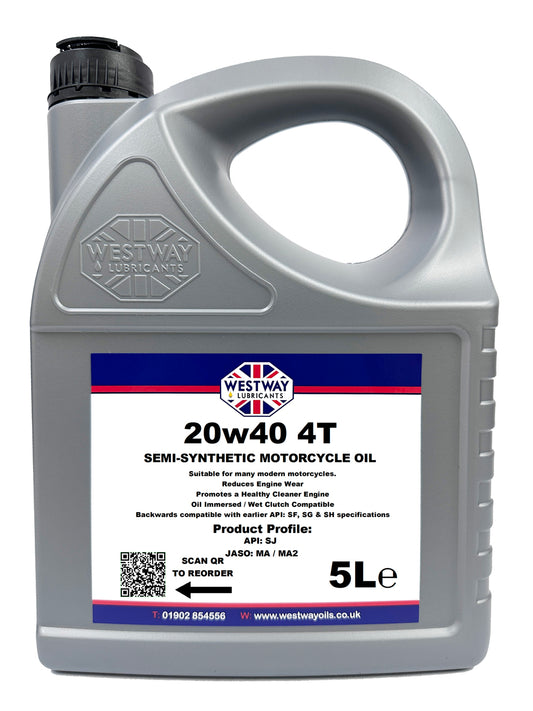 20w40 4T Semi-Synthetic Motorcycle Oil