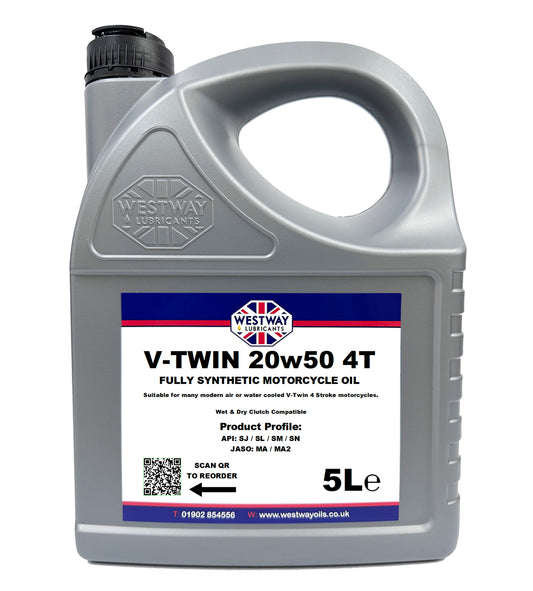 20w50 4T Fully Synthetic Motorcycle Oil V-Twin