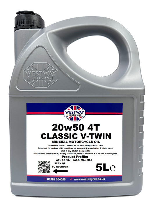 20w50 4T Mineral Motorcycle Oil V-Twin