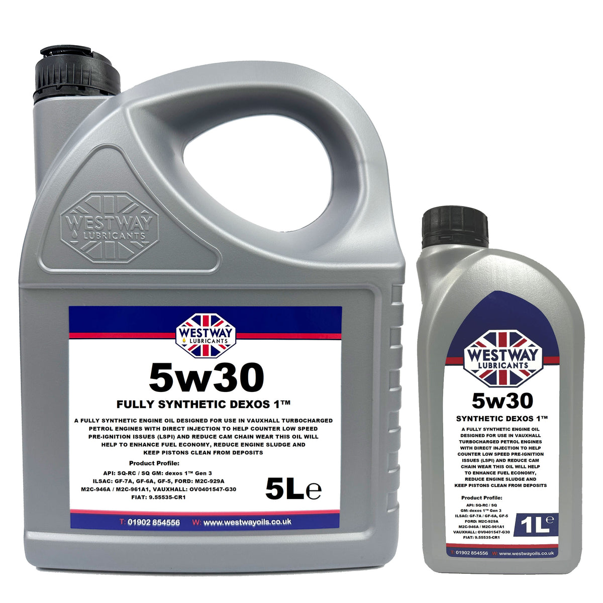 5w30 Dexos 1 Gen 2 Synthetic Engine Oil for Vauxhall Fiat Peugeot Citroen