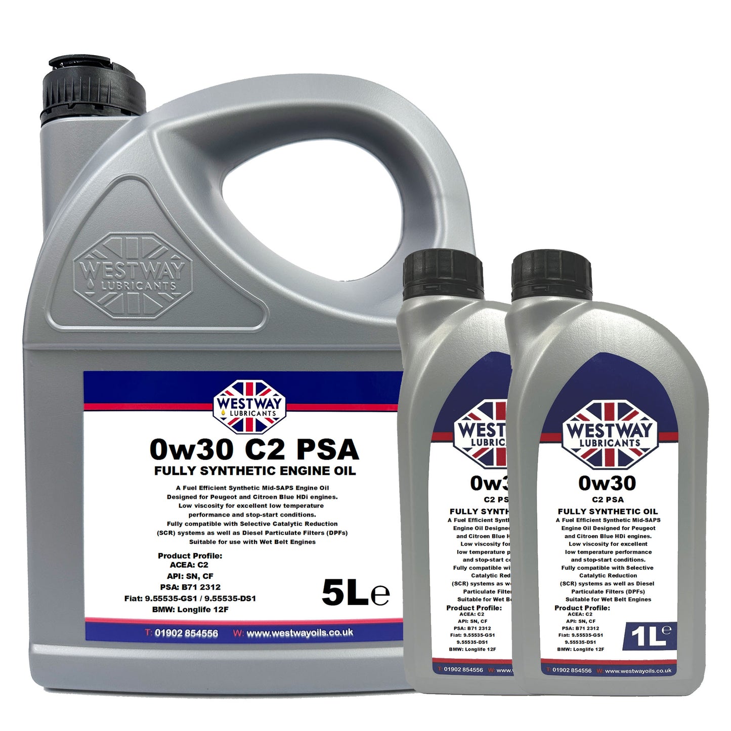 0W30 C2 Fully Synthetic Engine Oil 0w/30 for PSA B71 2312 Blue HDi