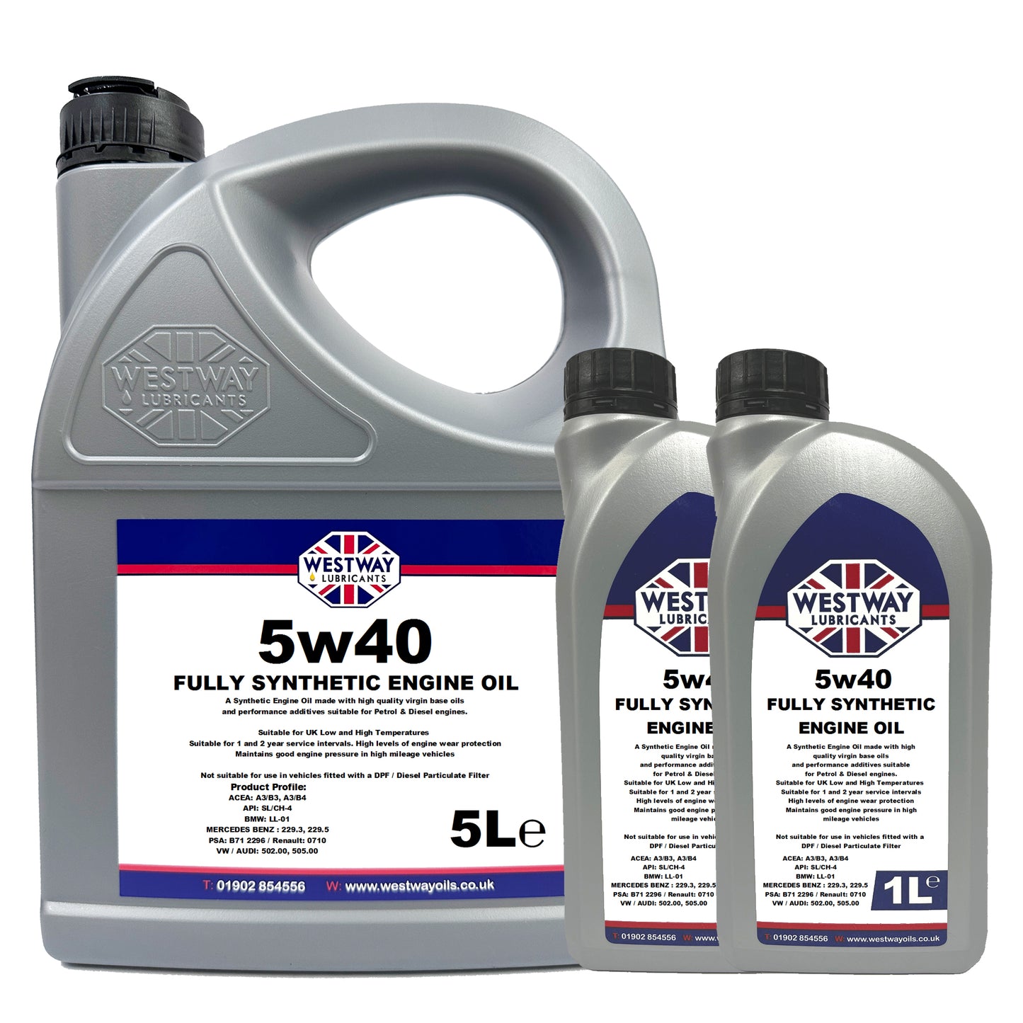 5w40 Engine Oil Synthetic A3 B4 VW 502.00 505.00 BMW LL-01