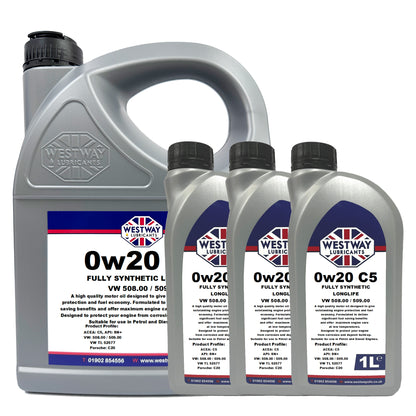 0W20 C5 VW 508.00 / 509.00 Spec Synthetic Longlife Engine Oil 0w/20