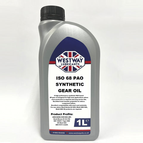 Synthetic Industrial Gear Oil 68 PAO